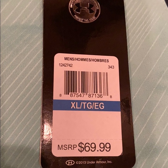 NWT UA Under Armour Golf Cold Black Polo XL zip - Picture 7 of 7